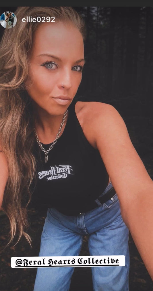 Black Cropped Vest